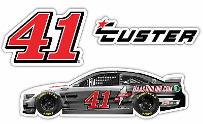 Cole Custer NASCAR #41 3 Pack Laser Cut Decal