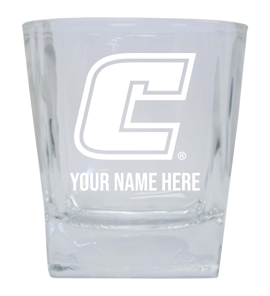 University of Tennessee at Chattanooga 2-Pack Personalized NCAA Spirit Elegance 10oz Etched Glass Tumbler