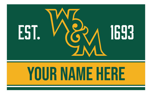 Personalized Customizable William and Mary Wood Sign with Frame Custom Name