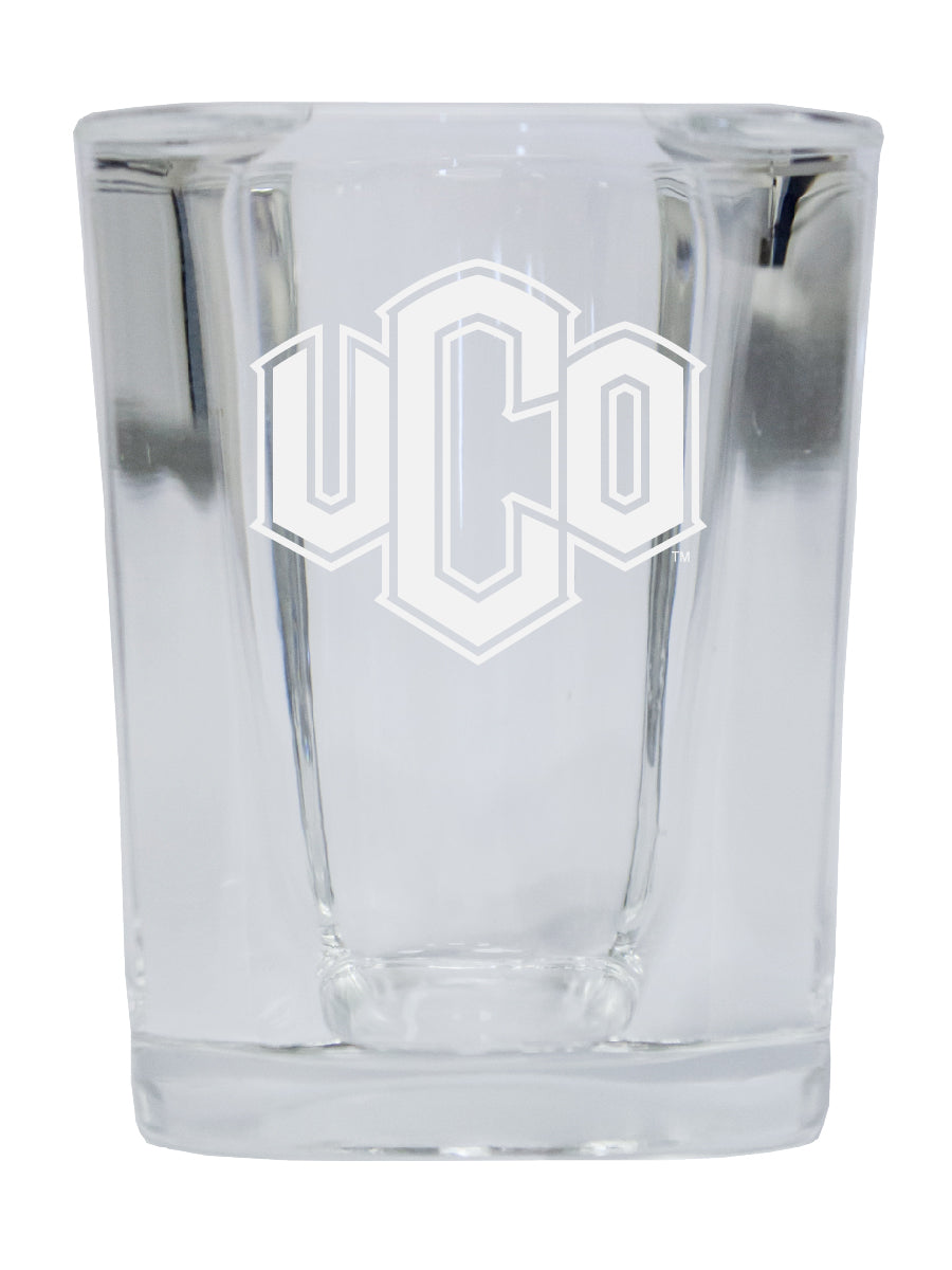 University of Central Oklahoma Bronchos NCAA Collector's Edition 2oz Square Shot Glass - Laser Etched Logo 