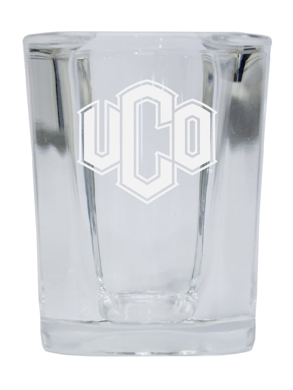 University of Central Oklahoma Bronchos NCAA Collector's Edition 2oz Square Shot Glass - Laser Etched Logo 