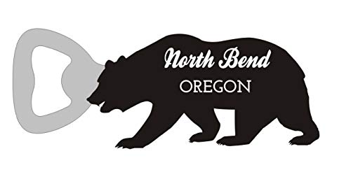 North Bend Oregon Camping Souvenir Bear Bottle Opener
