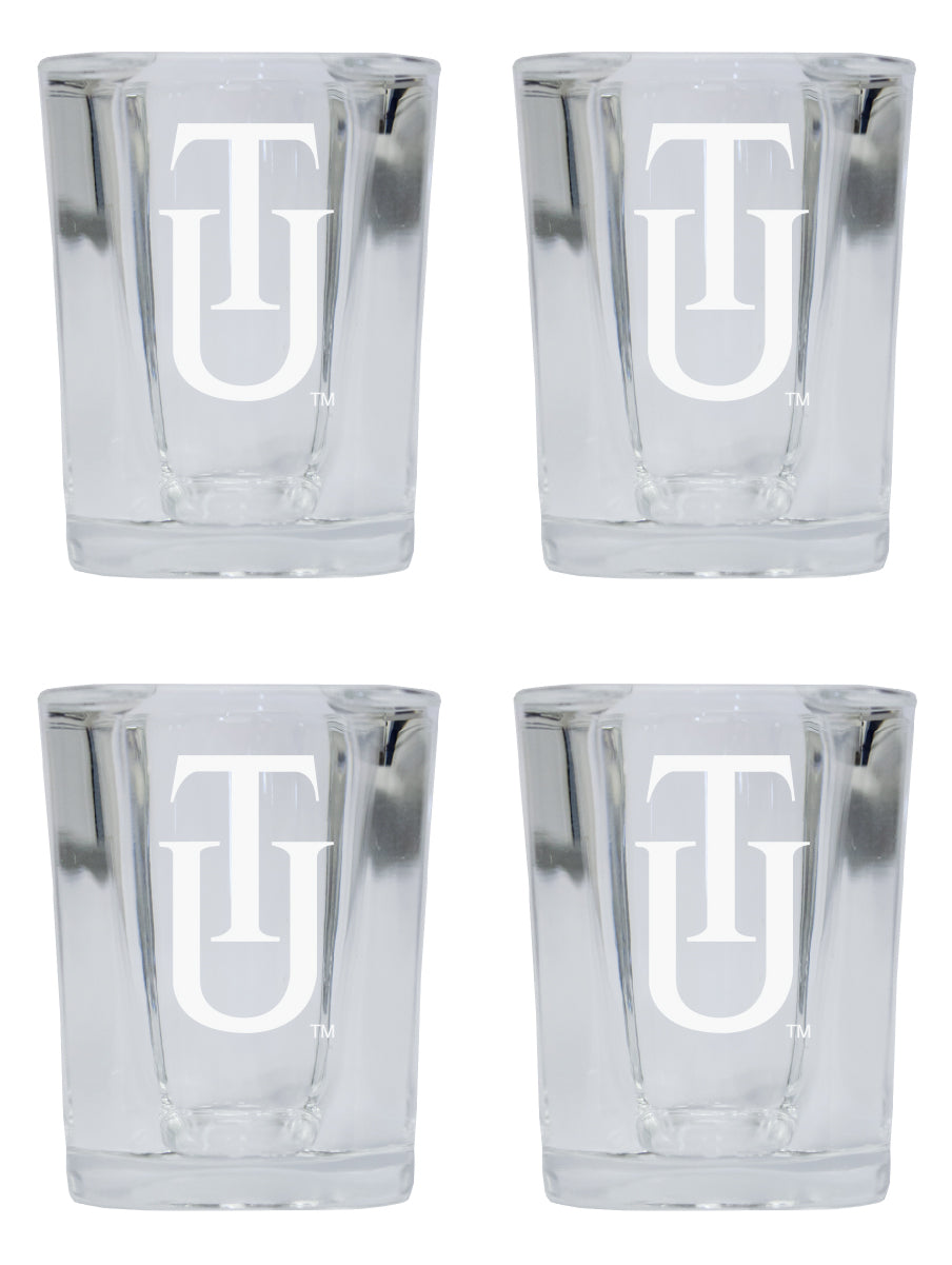 Tuskegee University NCAA Collector's Edition 2oz Square Shot Glass - Laser Etched Logo 4-Pack
