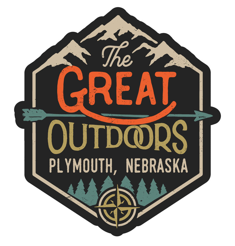 Plymouth Nebraska Souvenir Decorative Stickers (Choose theme and size)