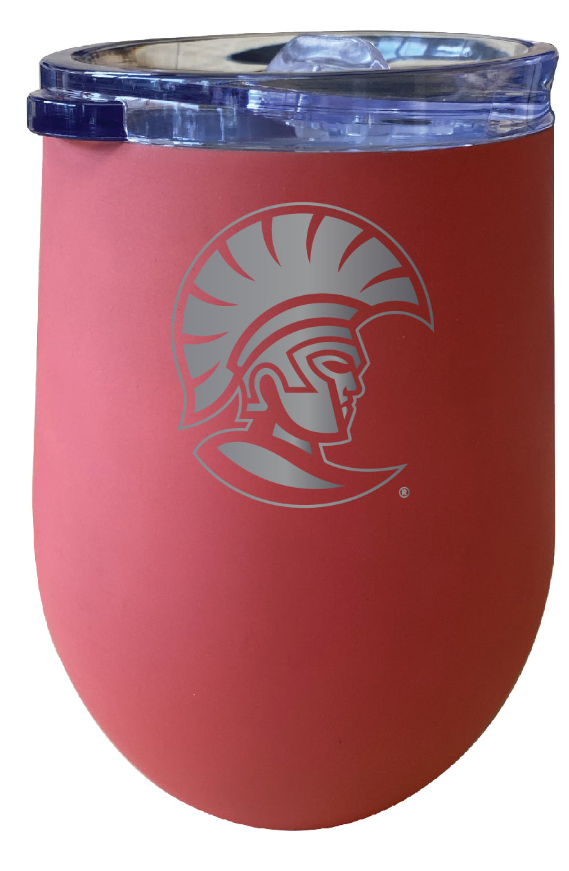 University of Tampa Spartans 12 oz Etched Insulated Wine Stainless Steel Tumbler - Choose Your Color