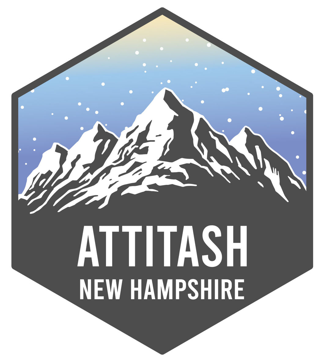 Attitash New Hampshire Ski Adventures Souvenir 4 Inch Vinyl Decal Sticker