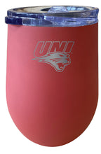 Load image into Gallery viewer, Northern Iowa Panthers 12 oz Etched Insulated Wine Stainless Steel Tumbler - Northern Iowa Panthers
