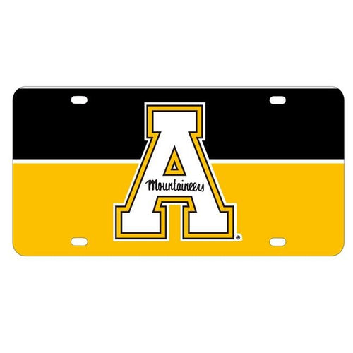 NCAA Appalachian State Metal License Plate - Lightweight, Sturdy & Versatile
