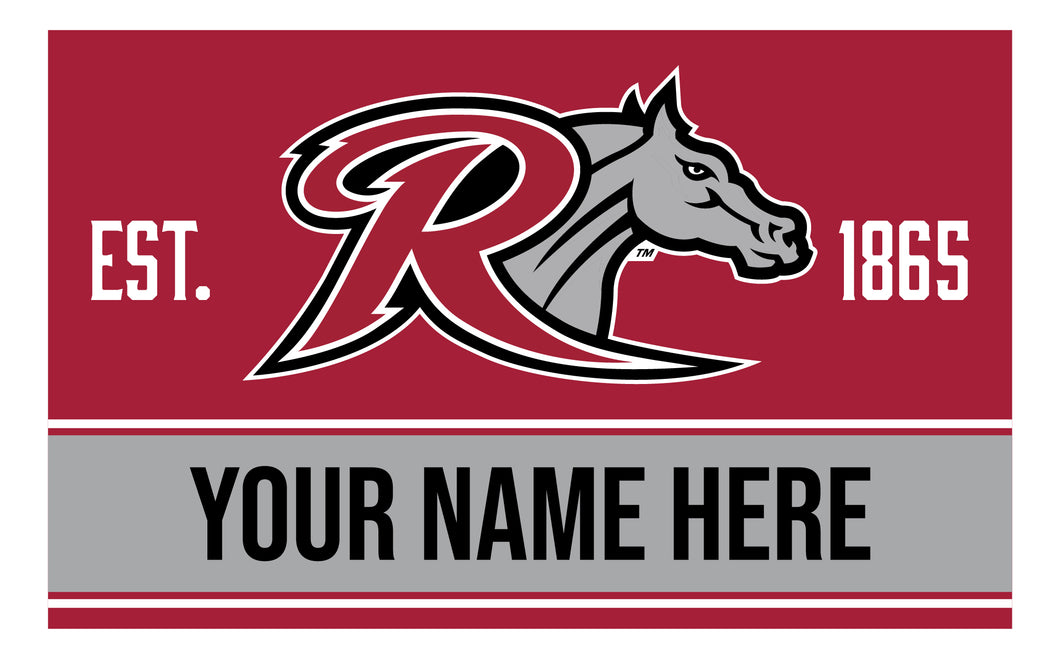 Personalized Customizable Rider University Broncs Wood Sign with Frame Custom Name