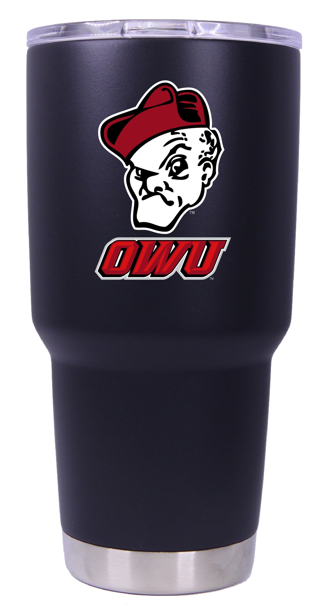 Ohio Wesleyan University Mascot Logo Tumbler - 24oz Color-Choice Insulated Stainless Steel Mug