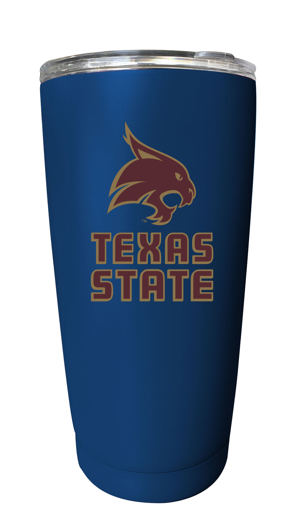Texas State Bobcats NCAA Insulated Tumbler - 16oz Stainless Steel Travel Mug Choose Your Color
