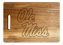 Load image into Gallery viewer, Mississippi Rebels &quot;Ole Miss&quot; Engraved Wooden Cutting Board 10&quot; x 14&quot; Acacia Wood
