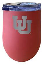 Load image into Gallery viewer, Utah Utes 12 oz Etched Insulated Wine Stainless Steel Tumbler - Choose Your Color
