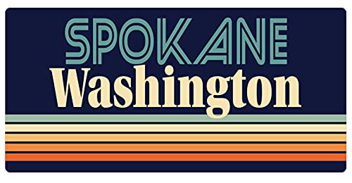Spokane Washington 5 x 2.5-Inch Fridge Magnet Retro Design