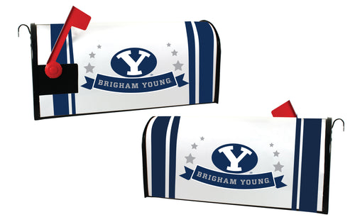 Brigham Young Cougars NCAA Officially Licensed Mailbox Cover Logo and Stripe Design