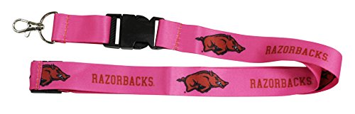 Ultimate Sports Fan Lanyard -  Arkansas Razorbacks Spirit, Durable Polyester, Quick-Release Buckle & Heavy-Duty Clasp