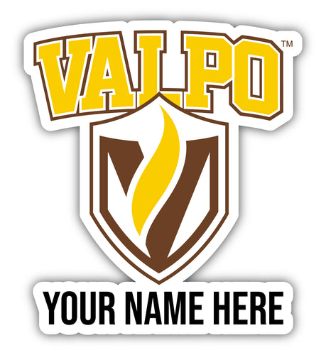 Valparaiso University 9x14-Inch Mascot Logo NCAA Custom Name Vinyl Sticker - Personalize with Name