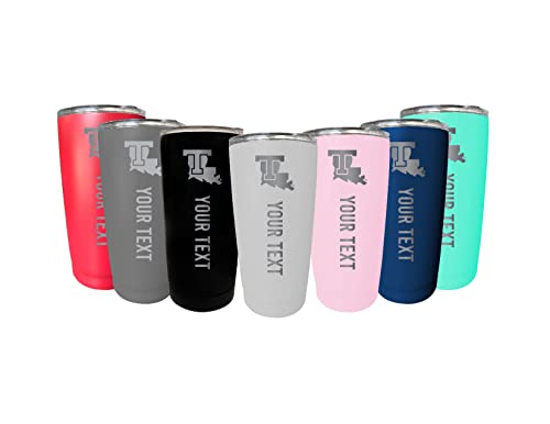 Custom Louisiana Tech Bulldogs 16 oz Etched Insulated Stainless Steel Tumbler with Engraved Name Choice of Color