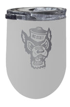 Load image into Gallery viewer, NC State Wolfpack 12 oz Etched Insulated Wine Stainless Steel Tumbler - Choose Your Color
