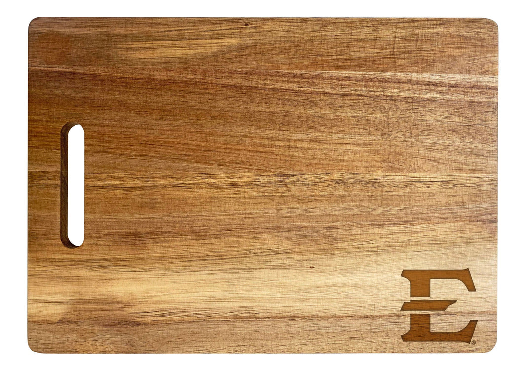 East Tennessee State University Classic Acacia Wood Cutting Board - Small Corner Logo