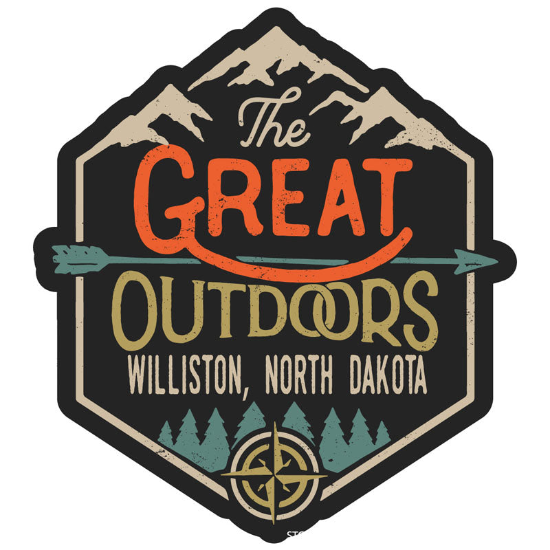 Williston North Dakota Souvenir Decorative Stickers (Choose theme and size)