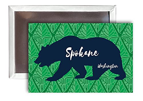 Spokane Washington Souvenir 2x3-Inch Fridge Magnet Bear Design