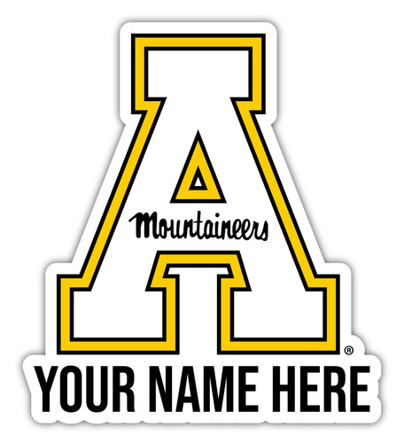 Appalachian State 9x14-Inch Mascot Logo NCAA Custom Name Vinyl Sticker - Personalize with Name