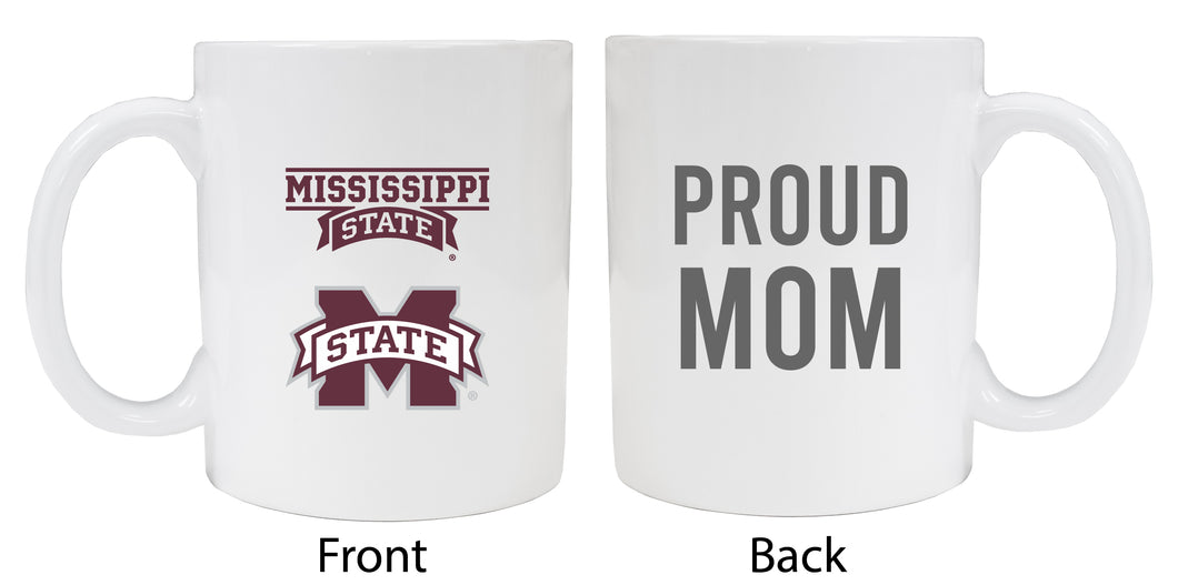 Mississippi State Bulldogs Proud Mom Ceramic Coffee Mug - White