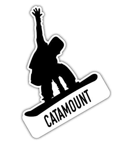 Catamount New York Ski Adventures Souvenir 4 Inch Vinyl Decal Sticker 4-Pack