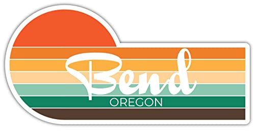 Bend Oregon 4 x 2.25 Inch Fridge Magnet Retro Vintage Sunset City 70s Aesthetic Design
