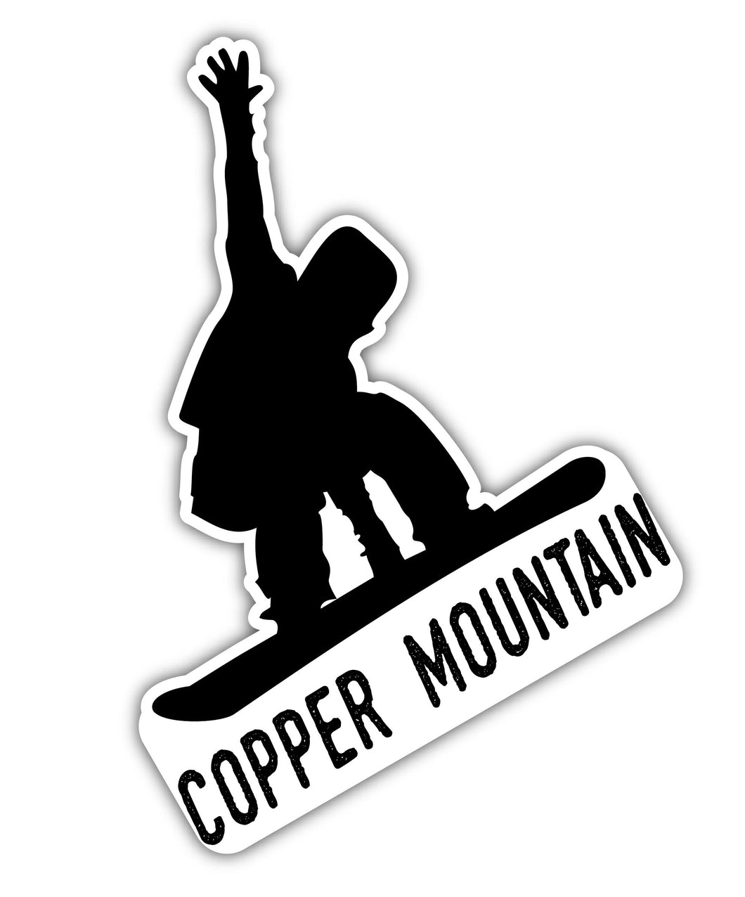 Copper Mountain Colorado Ski Adventures Souvenir 4 Inch Vinyl Decal Sticker Board Design