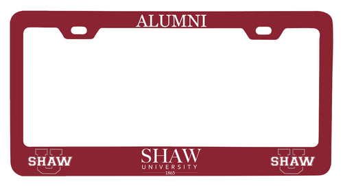 NCAA Shaw University Bears Alumni License Plate Frame - Colorful Heavy Gauge Metal, Officially Licensed
