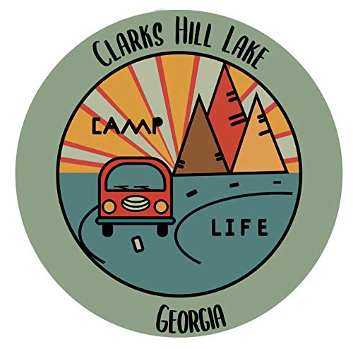 Clarks Hill Lake Georgia Souvenir Decorative Stickers (Choose theme and size)