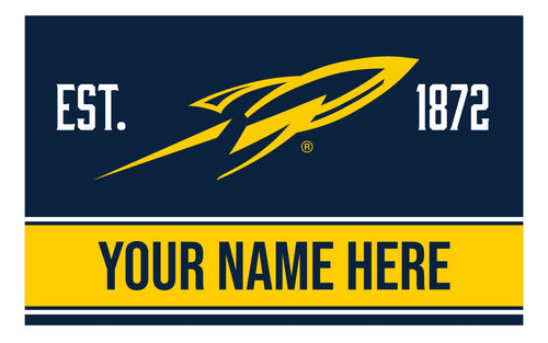 Personalized Customizable Toledo Rockets Wood Sign with Frame Custom Name