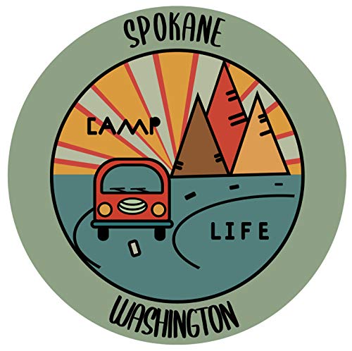 Spokane Washington Souvenir Decorative Stickers (Choose theme and size)