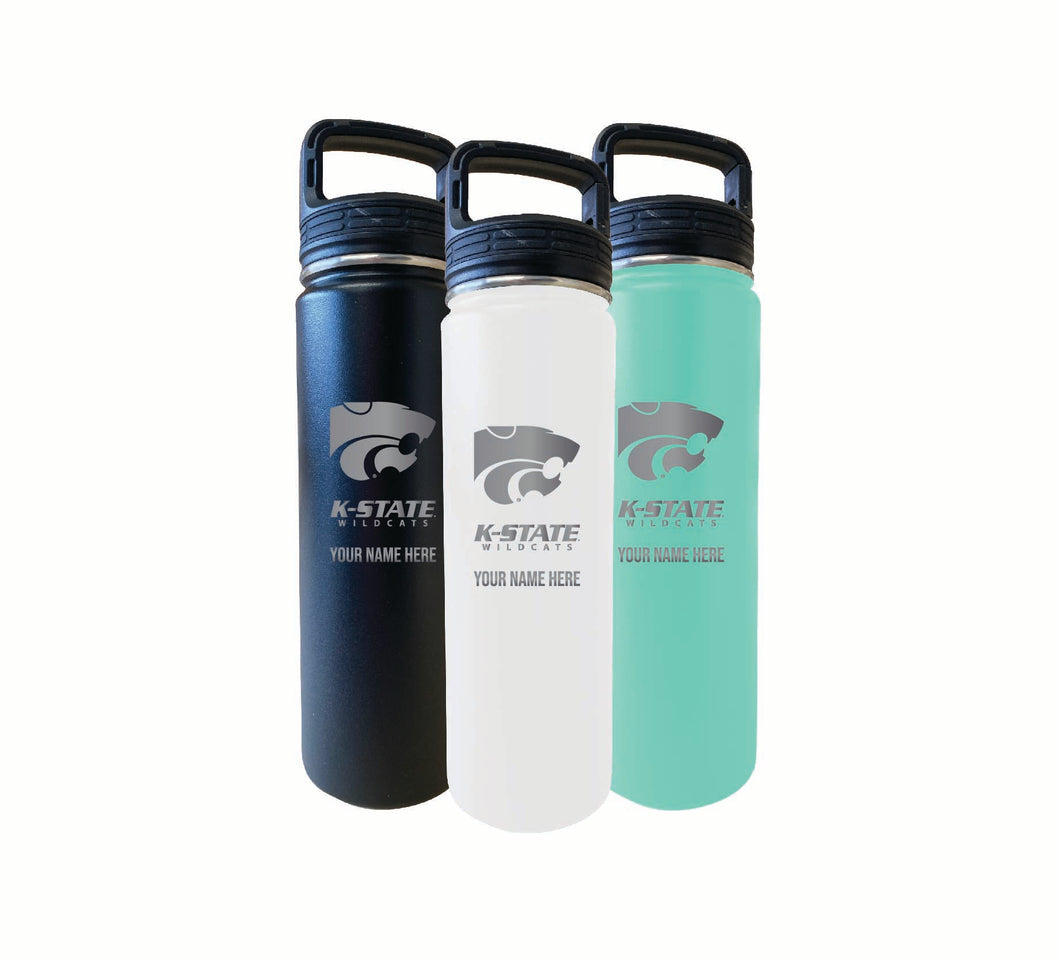 Kansas State Wildcats 32oz Signature Series Steel Tumbler - Engraved with Personalized Text