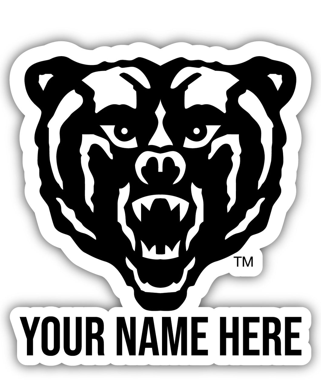 Mercer University 9x14-Inch Mascot Logo NCAA Custom Name Vinyl Sticker - Personalize with Name