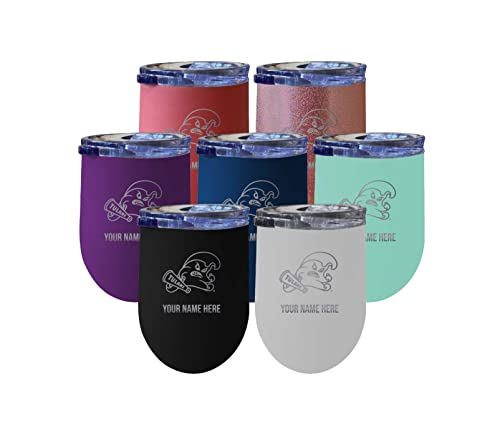 Custom Tulane University Green Wave NCAA Etched Wine Tumbler - 12oz Personalized Stainless Steel Insulated Cup
