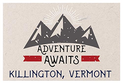 Killington Vermont Souvenir 2x3 Inch Fridge Magnet Adventure Awaits Design