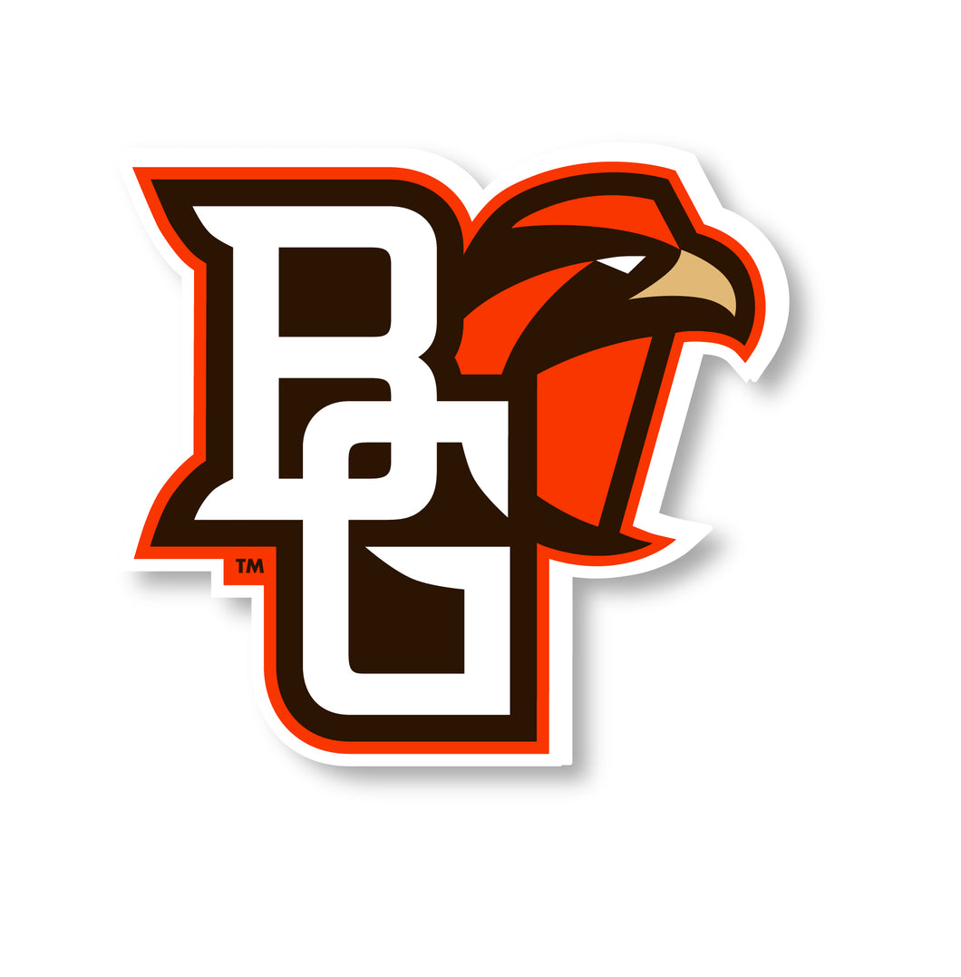 Bowling Green Falcons 4-Inch Mascot Logo NCAA Vinyl Decal Sticker for Fans, Students, and Alumni