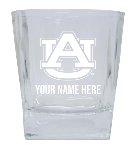 Auburn Tigers  Personalized NCAA Spirit Elegance 10oz Etched Glass Tumbler