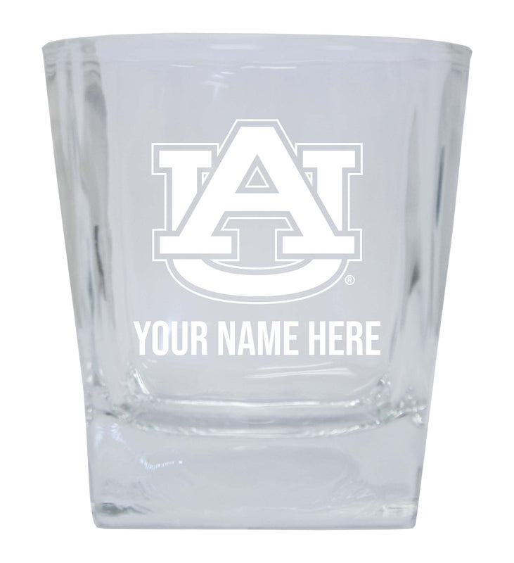 Auburn Tigers  Personalized NCAA Spirit Elegance 10oz Etched Glass Tumbler