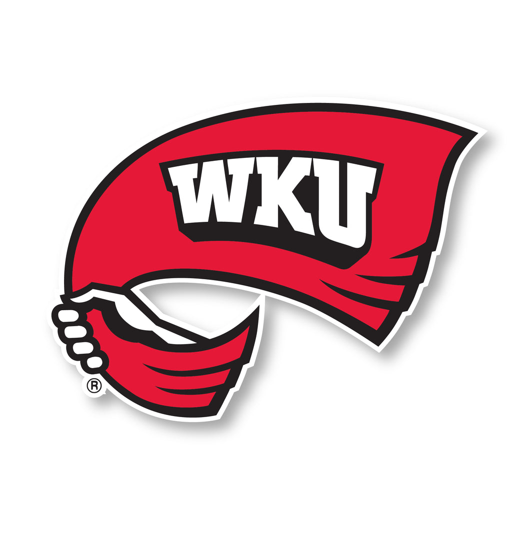 Western Kentucky Hilltoppers 4-Inch Mascot Logo NCAA Vinyl Decal Sticker for Fans, Students, and Alumni