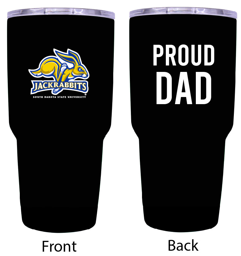 South Dakota State Jackrabbits Proud Dad 24 oz Insulated Stainless Steel Tumblers Choose Your Color.