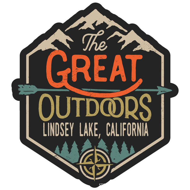 Lindsey Lake California Souvenir Decorative Stickers (Choose theme and size)