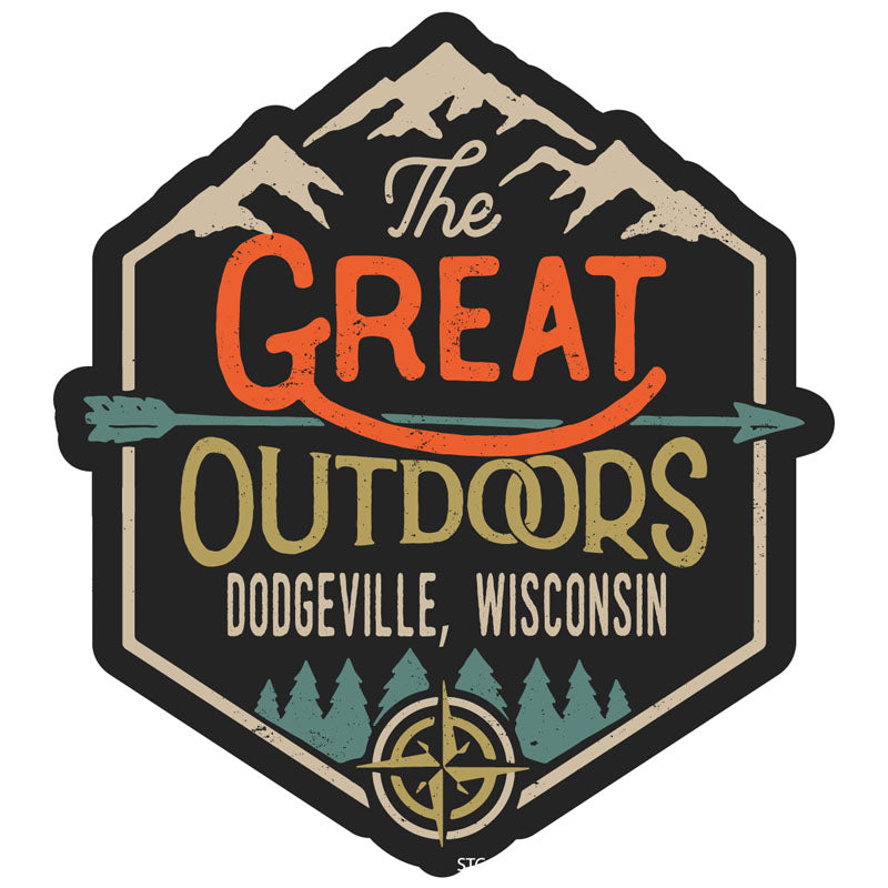 Dodgeville Wisconsin Souvenir Decorative Stickers (Choose theme and size)