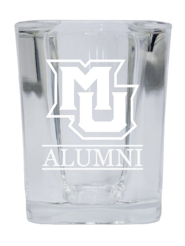 NCAA Marquette Golden Eagles Alumni 2oz Laser Etched Square Shot Glass 