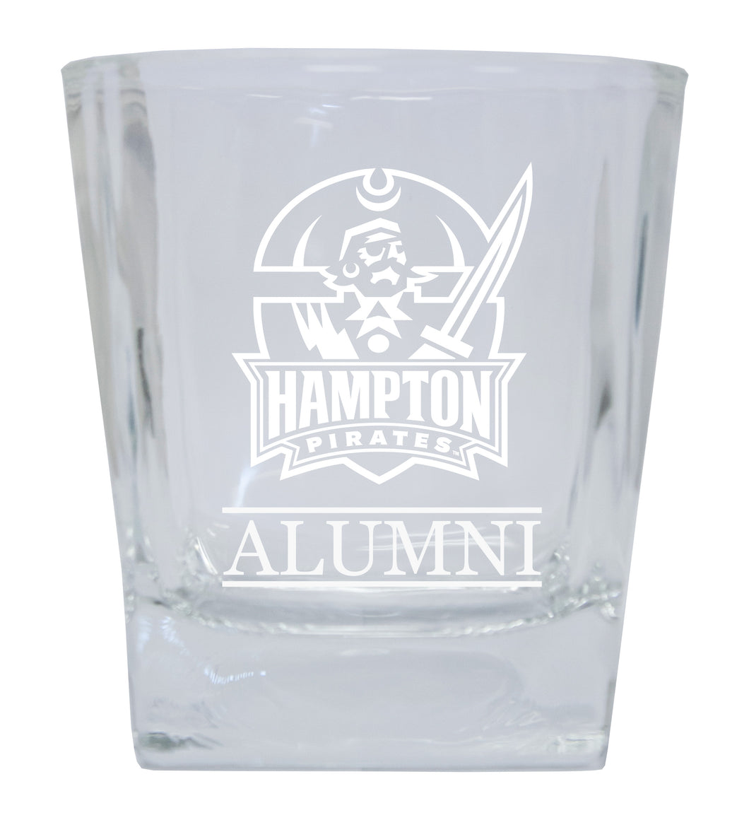 Hampton University Alumni Elegance - 5 oz Etched Shooter Glass Tumbler 4-Pack