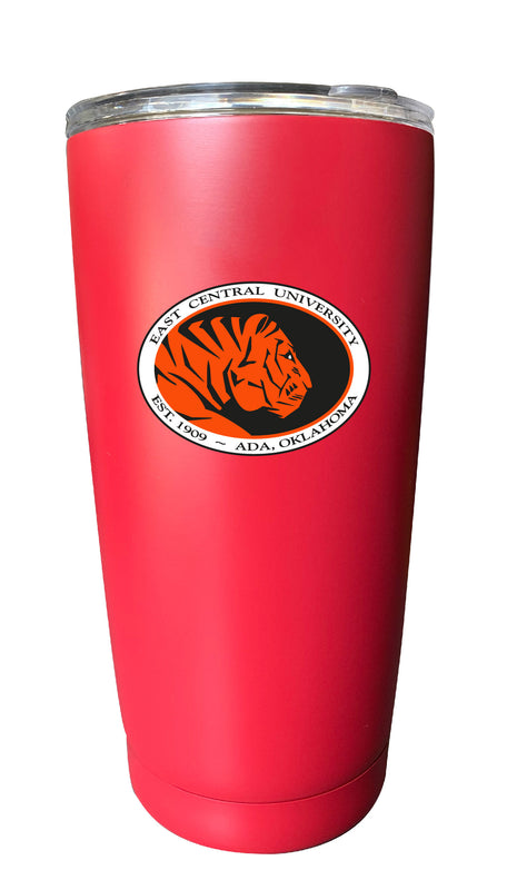East Central University Tigers NCAA Insulated Tumbler - 16oz Stainless Steel Travel Mug Choose Your Color