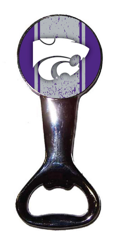 Kansas State Wildcats Officially Licensed Magnetic Metal Bottle Opener - Tailgate & Kitchen Essential